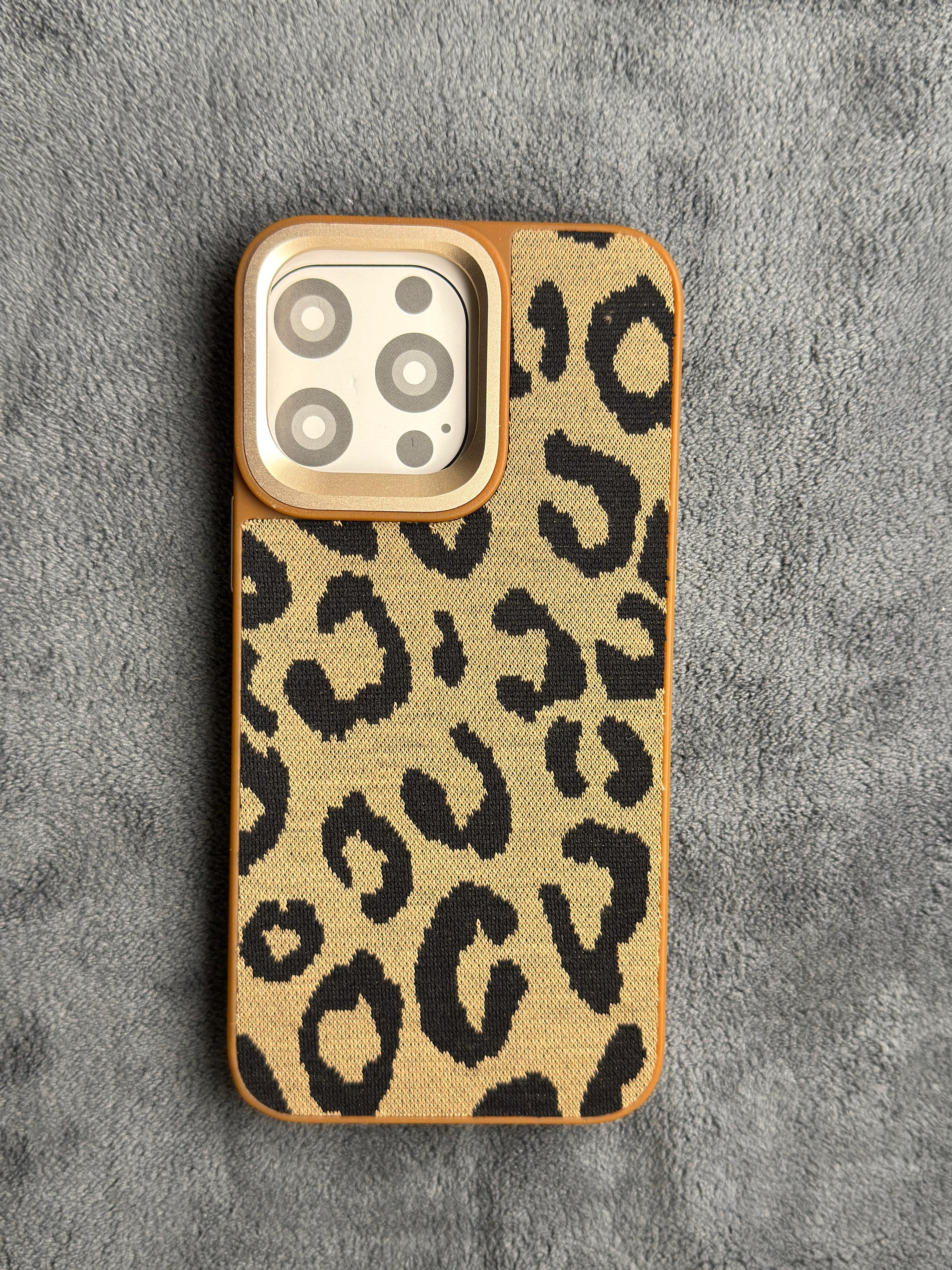 iPhone leather Fur case