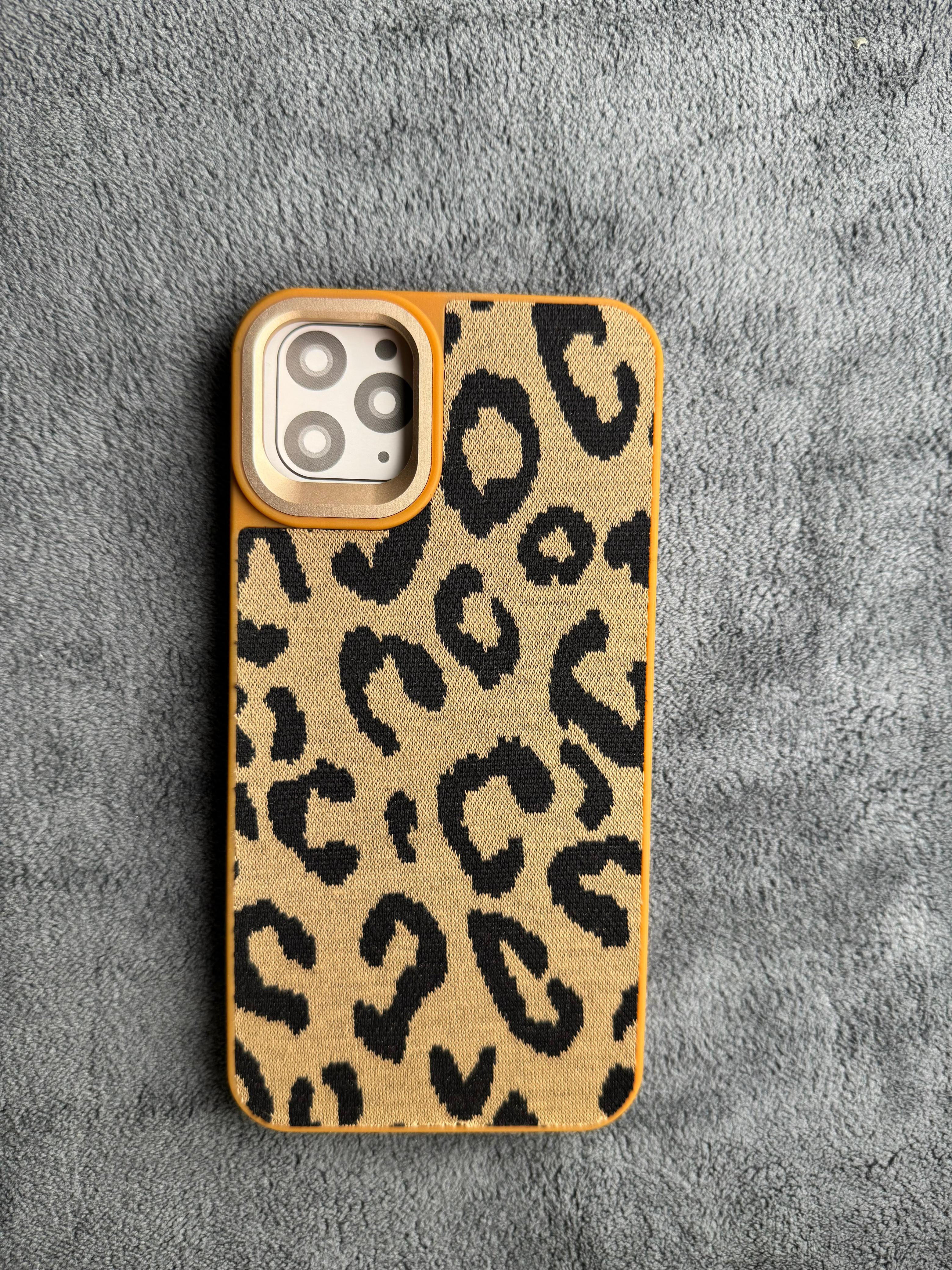iPhone leather Fur case